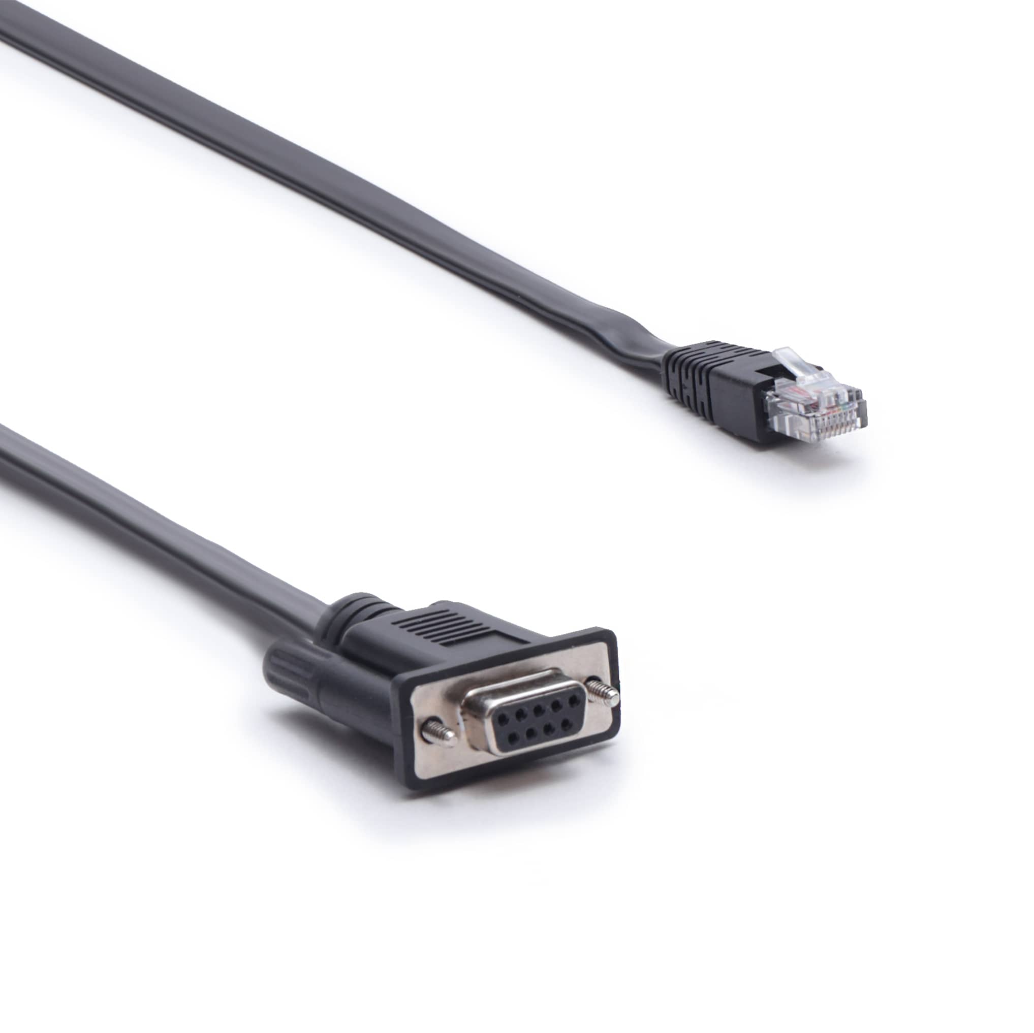 DB9 to RJ45 with flat cable DB9 to RJ45 with flat cable